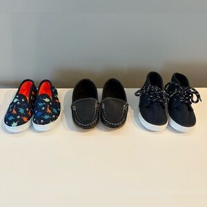 Toddler boys shoes bundle size 5 - slip ons, loafers, high tops